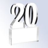 Number 20 Base Attached premium recognition award