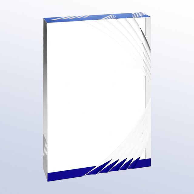 Contemporary Acrylic Trophy- Rectangle premium recognition award