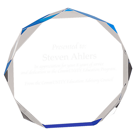 Octagon Acrylic Award