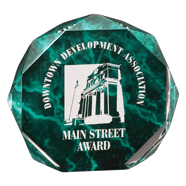 Marble Octagon Acrylic Award