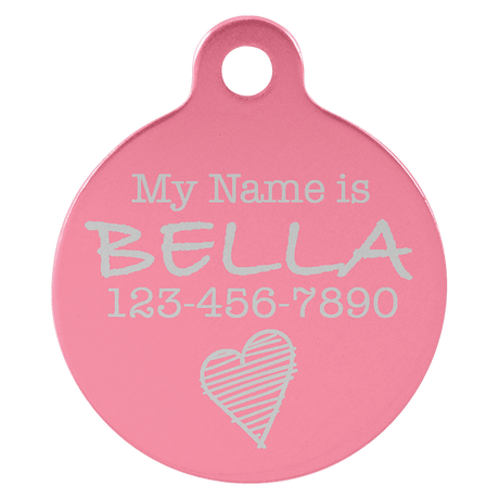 Round Pet Tag