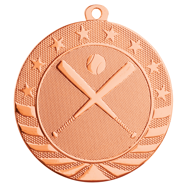 Baseball/Softball Starbrite Medal-Bronze 2 3/4"