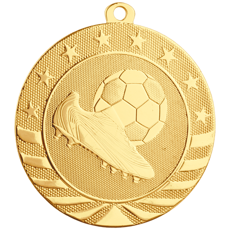 Soccer Starbrite Medal-Gold 2 3/4"