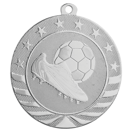 Soccer Starbrite Medal-Silver 2 3/4"