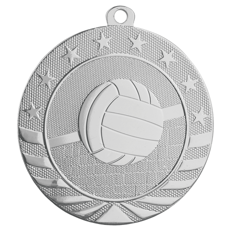 Volleyball Starbrite Medal-Silver 2 3/4"