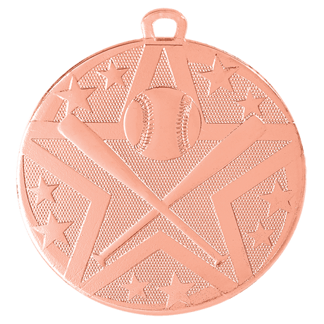 Baseball/Softball Superstar Medal-Bronze 2"
