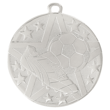 Soccer Superstar Medal-Silver 2"