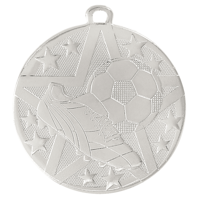Soccer Superstar Medal-Silver 2"