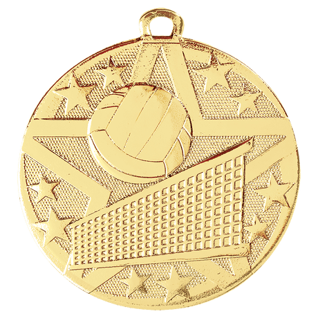 Volleyball Superstar Medal-Gold 2"