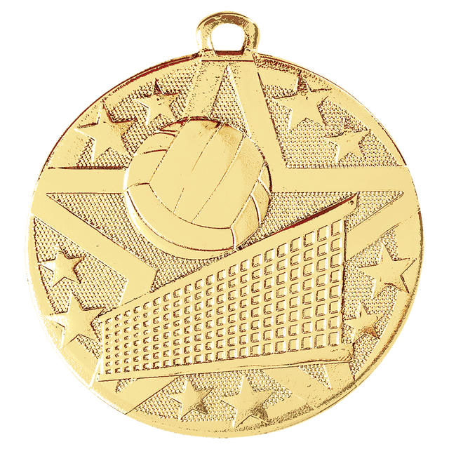 Volleyball Superstar Medal-Gold 2"