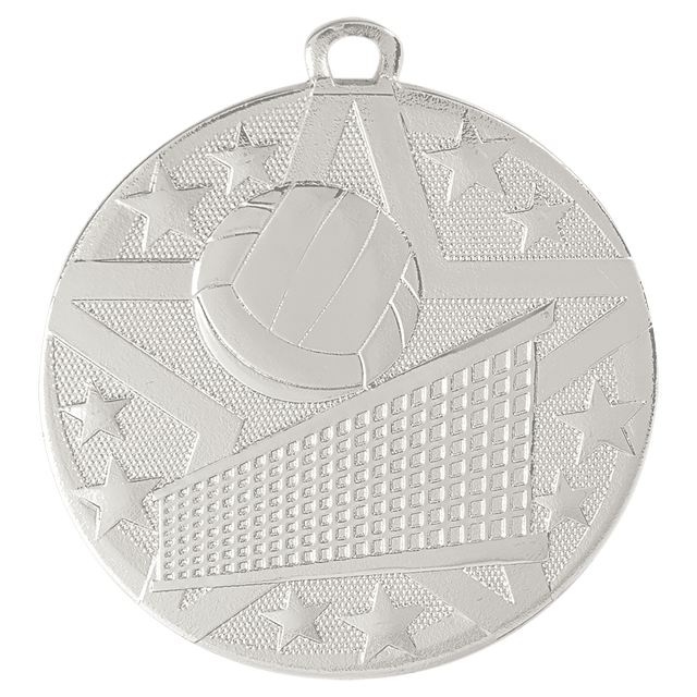 Volleyball Superstar Medal-Silver 2"