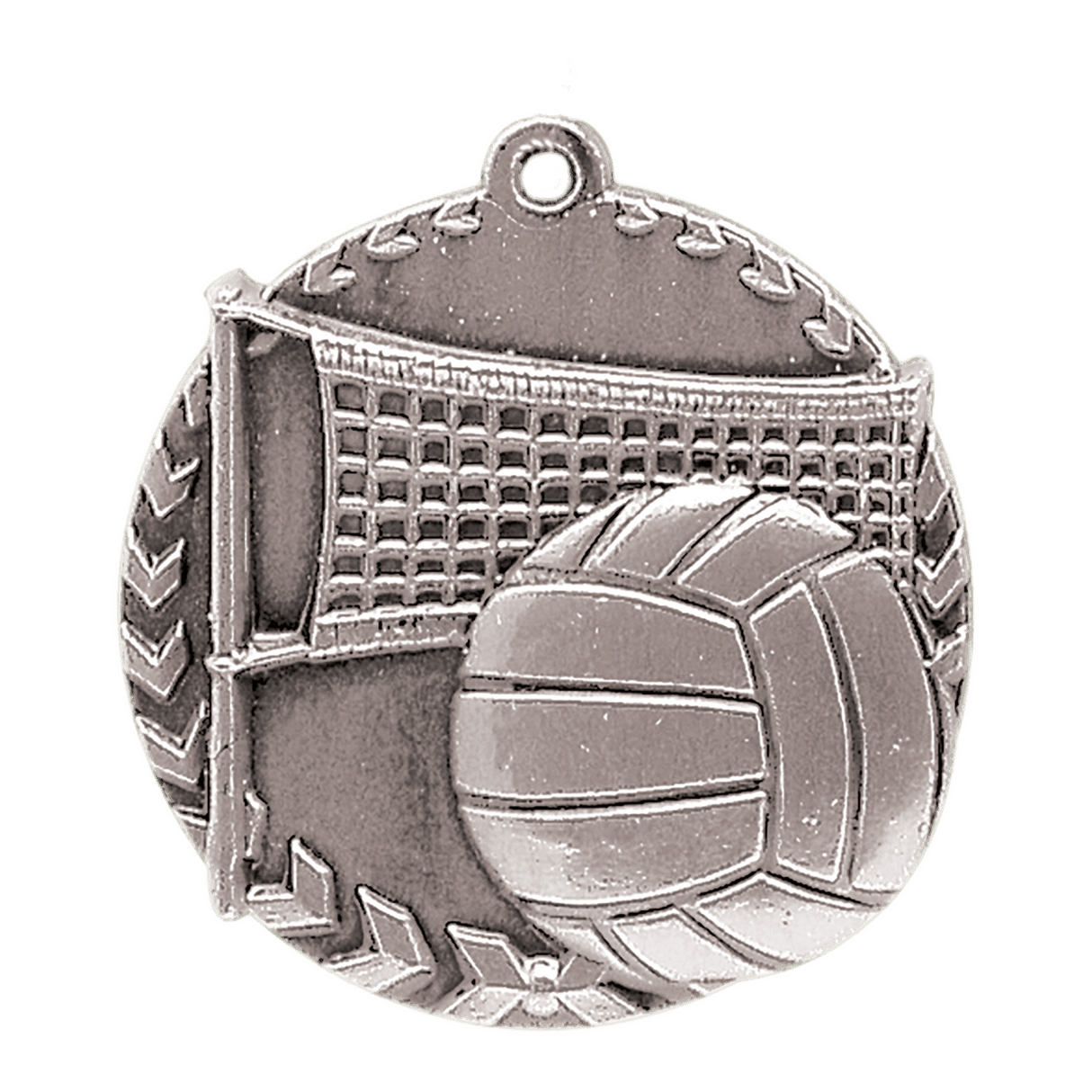 Volleyball Millennium Medal-Silver 1 3/4"