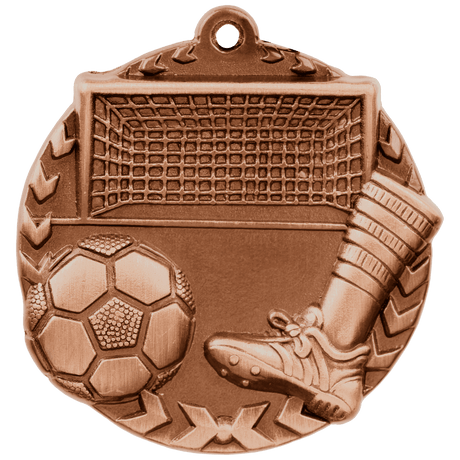 Soccer Millennium Medal-Bronze 1 3/4"