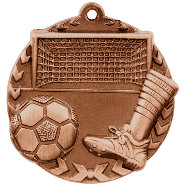 Soccer Millennium Medal-Bronze 1 3/4"