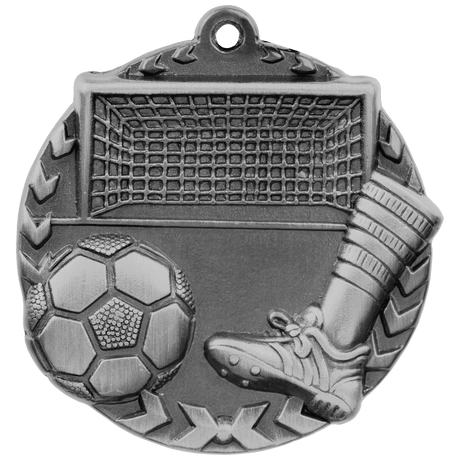 Soccer Millennium Medal-Silver 1 3/4"