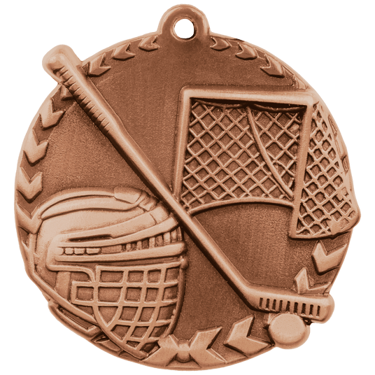 Hockey Millennium Medal-Bronze 1 3/4"