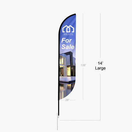 Convex Feather Flag - Large 14 ft
