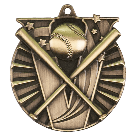 Baseball/Softball Victory Medal-Gold 2"