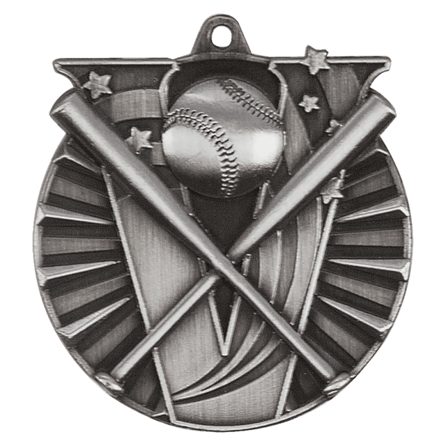 Baseball/Softball Victory Medal-Silver 2"