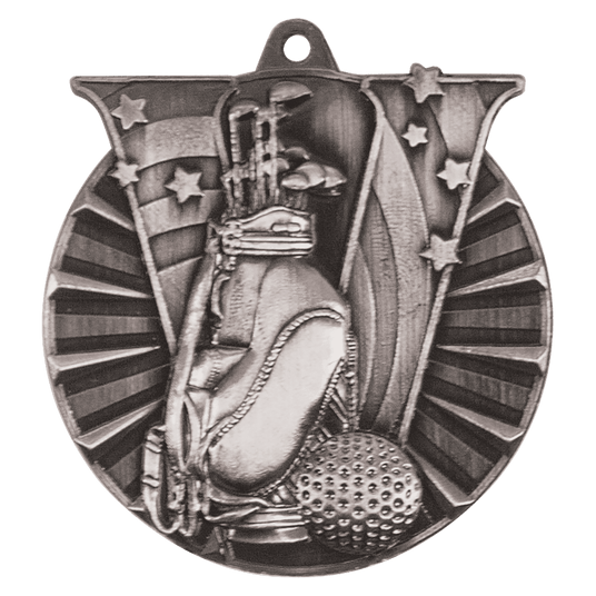 Golf Victory Medal-Silver 2"