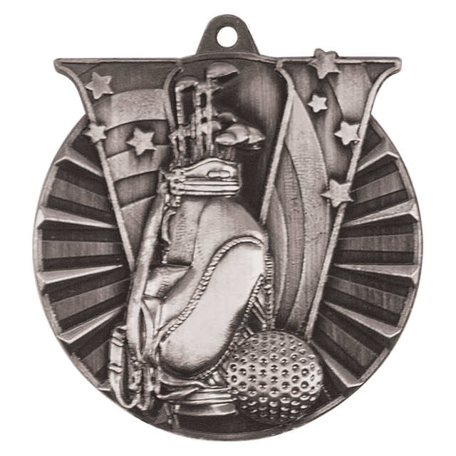 Golf Victory Medal-Silver 2"