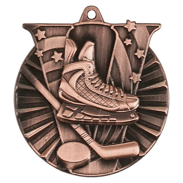 Hockey Victory Medal-Bronze 2"