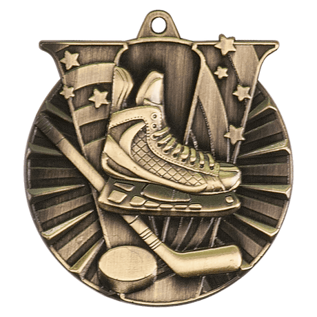 Hockey Victory Medal-Gold 2"