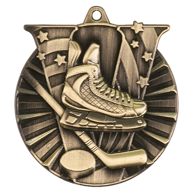 Hockey Victory Medal-Gold 2"