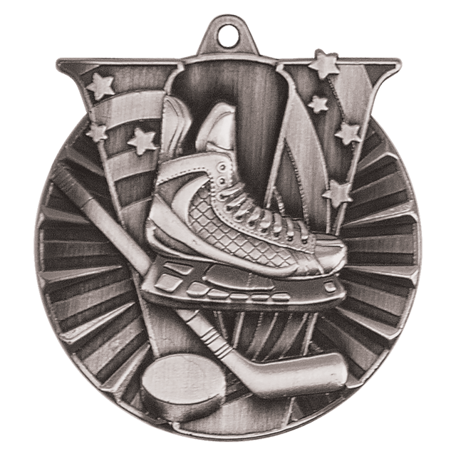 Hockey Victory Medal-Silver 2"