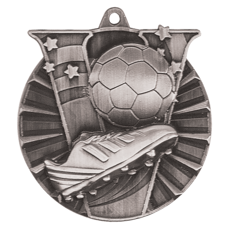 Soccer Victory Medal-Silver 2"