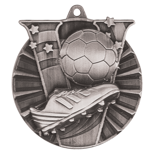 Soccer Victory Medal-Silver 2"