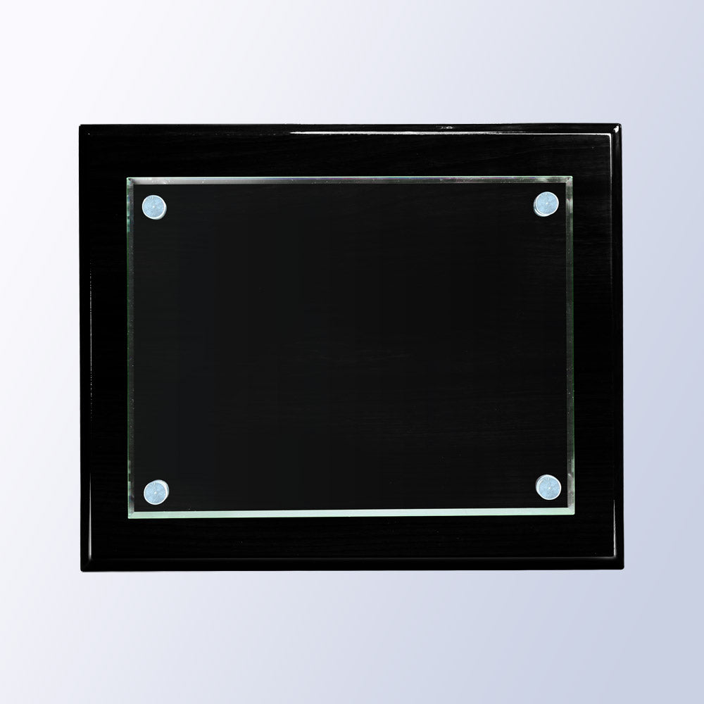 PLAQUE PREMIUM BLACK PIANO FINISH JADE GLASS view 2