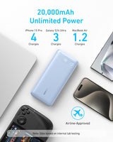 Anker Power Bank (20K, 87W, Built-In USB-C Cable) - AKD Ink