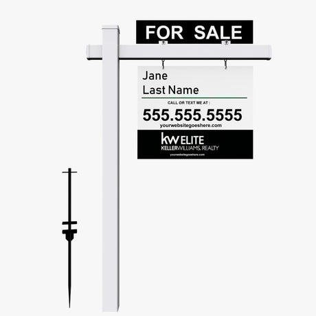 Real estate post sign