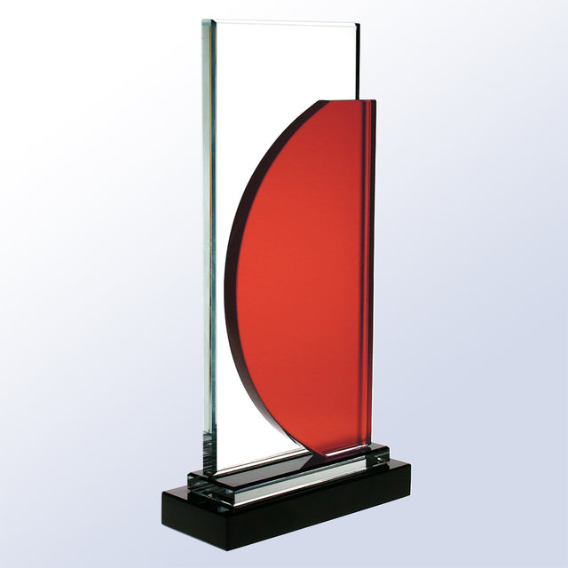 Red Half Moon - Black Base premium recognition award