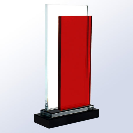 Red Rectangle - Black Base premium recognition award