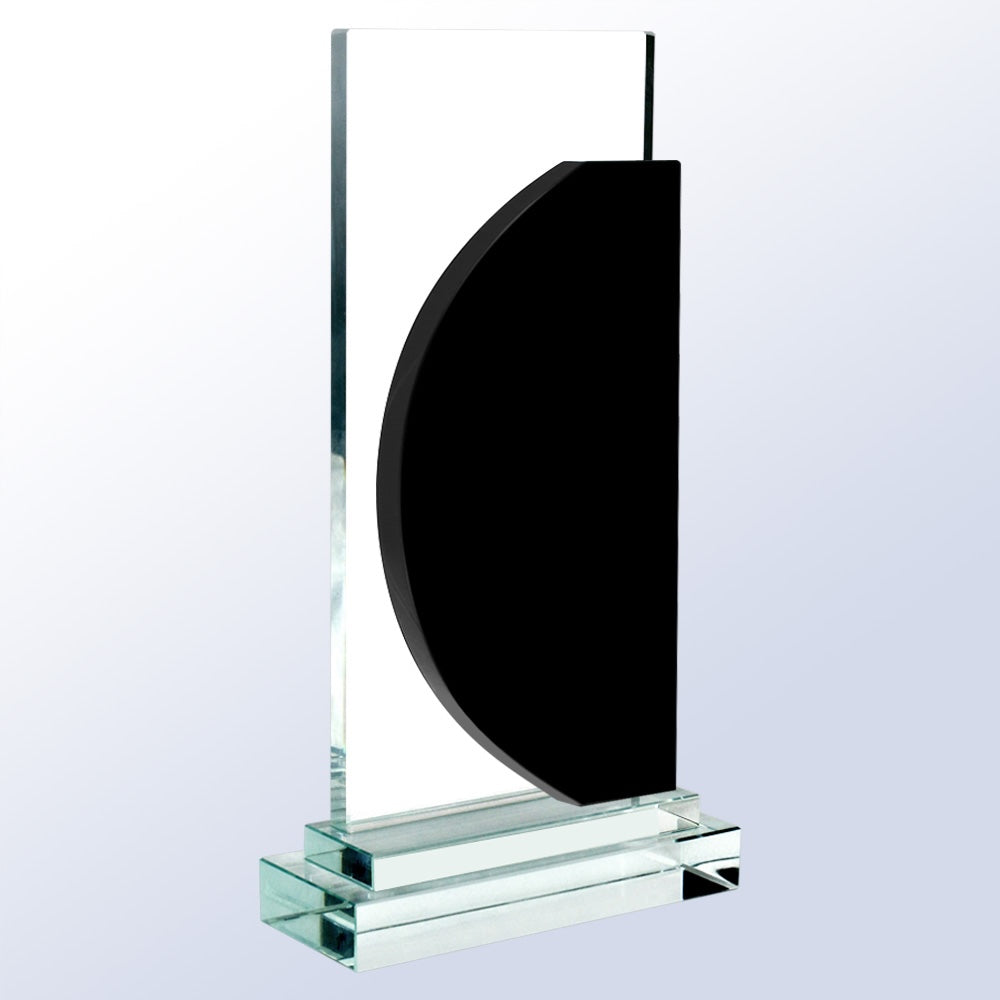 Black Half Moon - Clear Base premium recognition award