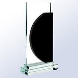 Black Half Moon - Clear Base premium recognition award