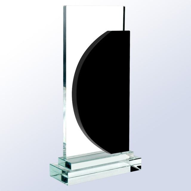 Black Half Moon - Clear Base premium recognition award