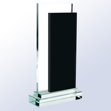 Black Rectangle - Clear Base premium recognition award