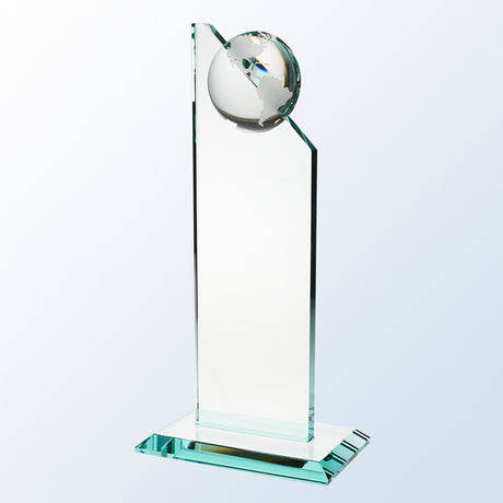 Jade Glass World Globe Pinnacle premium recognition award