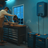 Jackery Battery Pack 5000 Plus add-on showing a portable power bank with multiple output ports and compact design