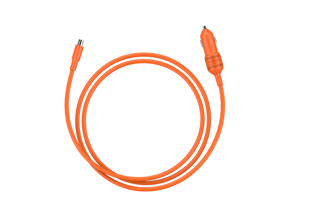 Jackery car charging cable accessory with durable connectors, designed for convenient in-car device charging.