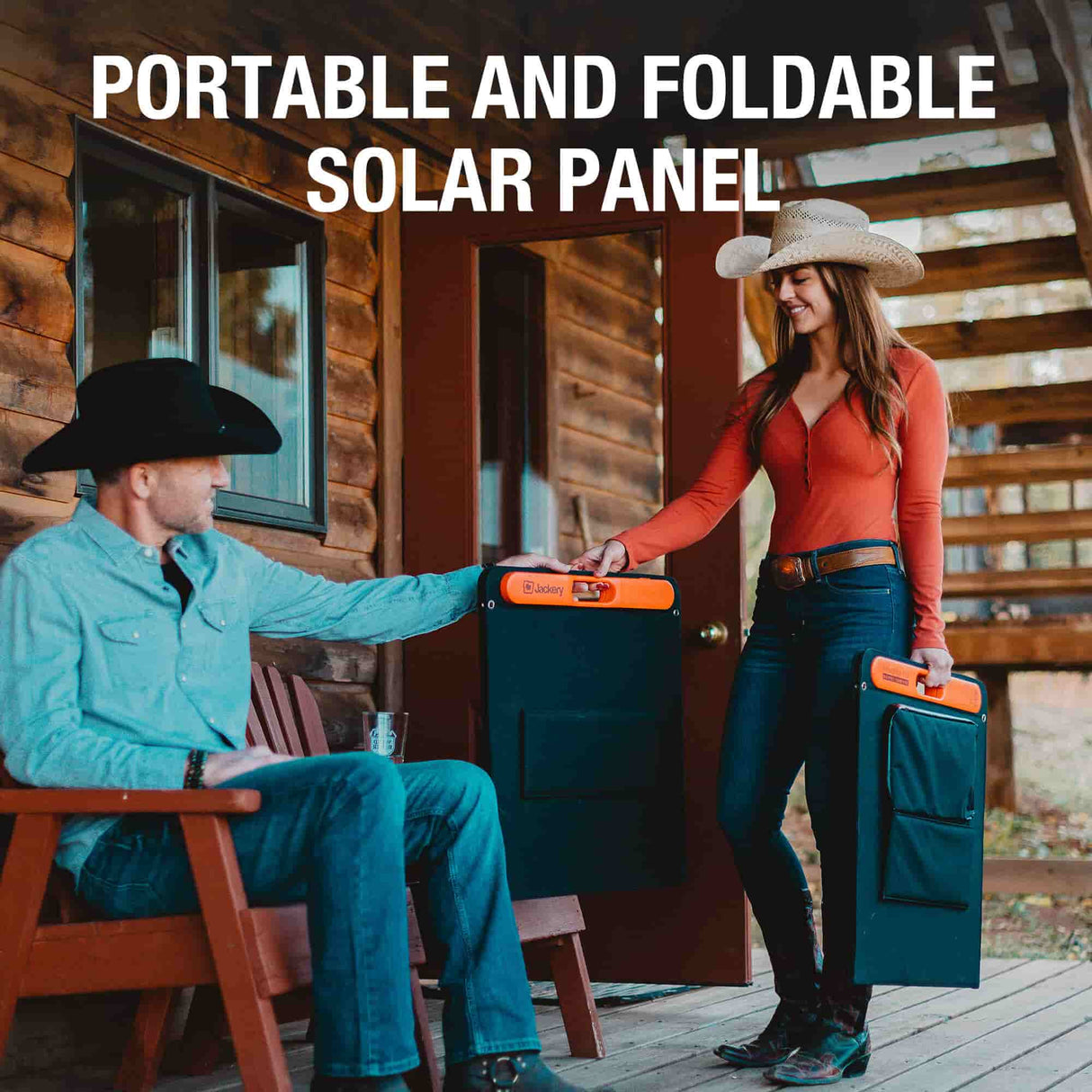 Jackery SolarSaga 100W solar panel add-on for portable solar power with multiple connectors in a compact design