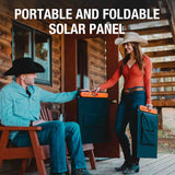 Jackery SolarSaga 100W solar panel add-on for portable solar power with multiple connectors in a compact design