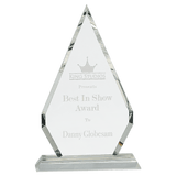 Large Crystal Diamond on Clear Pedestal Base-AKD Ink