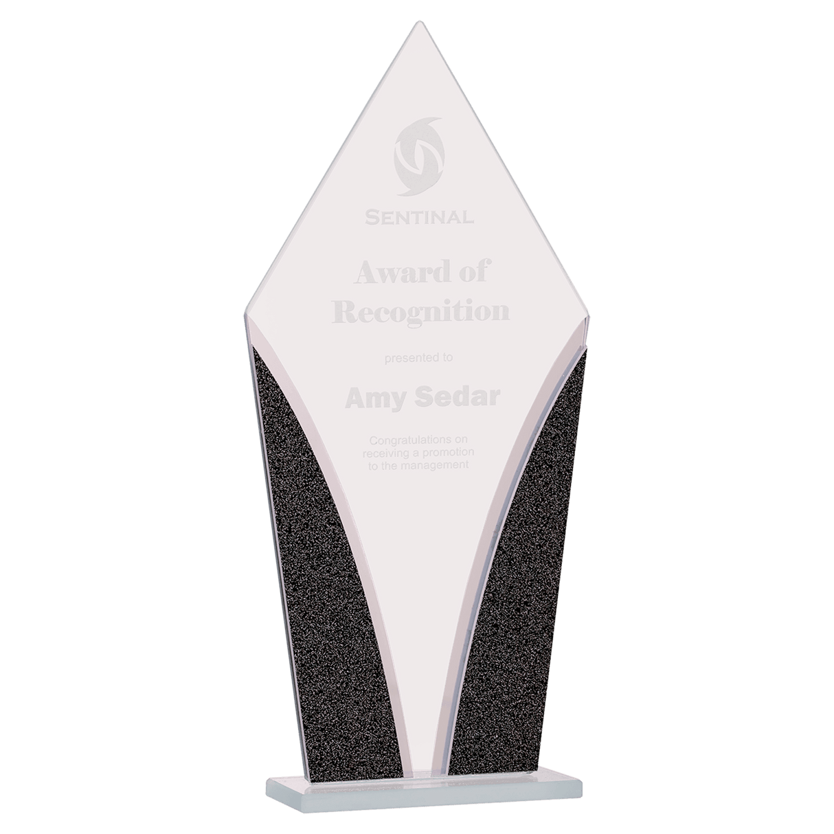 Large Diamond Designer Glass Award-AKD Ink