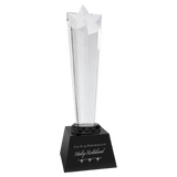 Crystal Rising Star With  Base