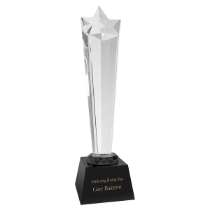 Crystal Rising Star With  Base