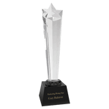 Crystal Rising Star With  Base